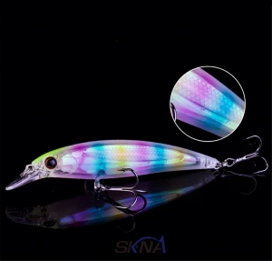 SKNA 12colors 3d Eyes Hard Minnow Lure Tackle Bass Fishing Lures