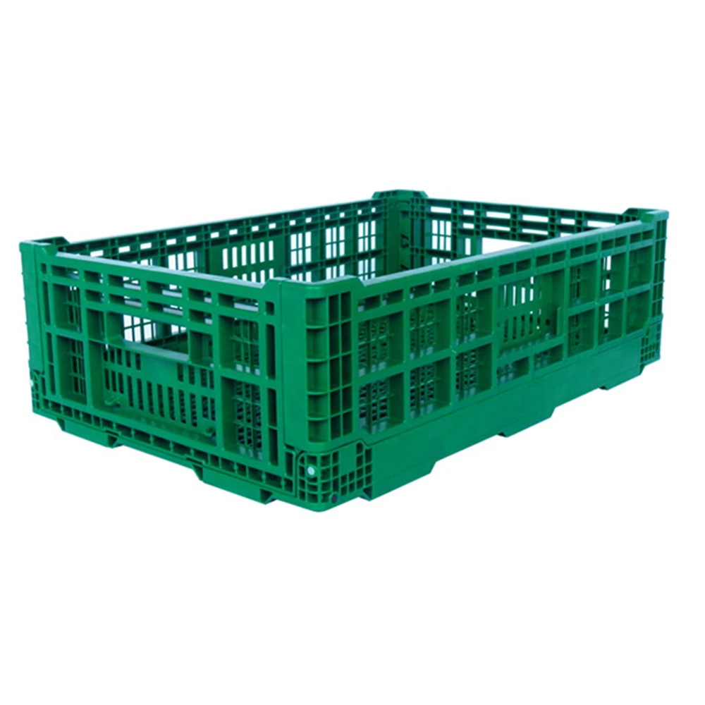 Small collapsible plastic crates for fruits and vegetables