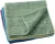 Import Soft Good Water Absorption Blue Green Car Towel Microfiber Fiber Glass Cleaning Cloth With Logo from China