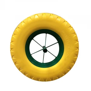 solid pu foam rubber wheel 400-8, industrial pu wheel 400-8, rubber wheel pu foam 400-8