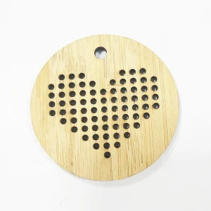 Solid wood laser cutting bamboo crafts