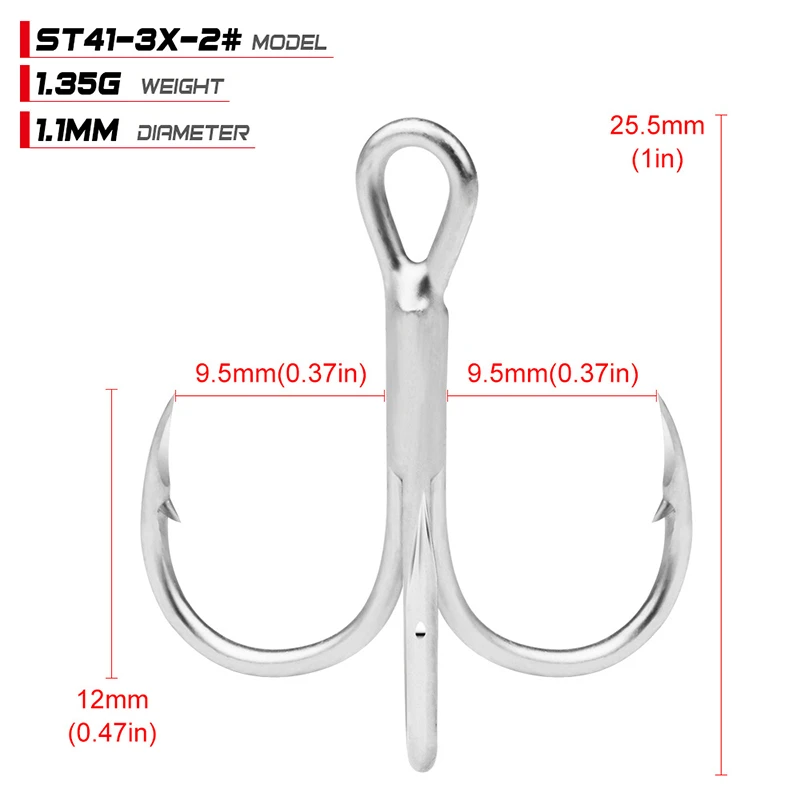 ST41-3X  1000pcs/bag Fishing Hook Tool Fish Hook Jewelry Fish Hook Jewelry High Size Days Product Delivery MOQ