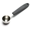 stainless steel 304 tea spoon with silicone handle and logo tea scoop