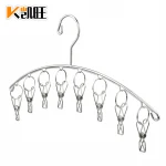 Stainless Steel Arc Socks hanger rack 8 Clips dryer hanger clothes airer