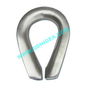 Stainless Steel G414 Steel Wire Rope Thimble Rigging Hardware end fitting