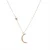 Import stainless steel jewelry fashion Simple Moon Star Necklace Jewelry Women Stainless Steel Pendant Necklace from China