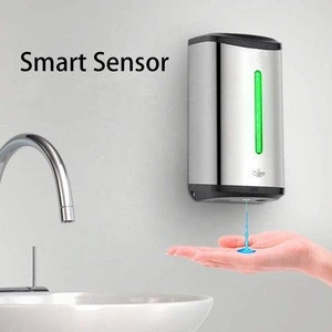 Stainless Steel Soap Dispenser Wall-Mounted Touchless Auto Hand 850 Ml