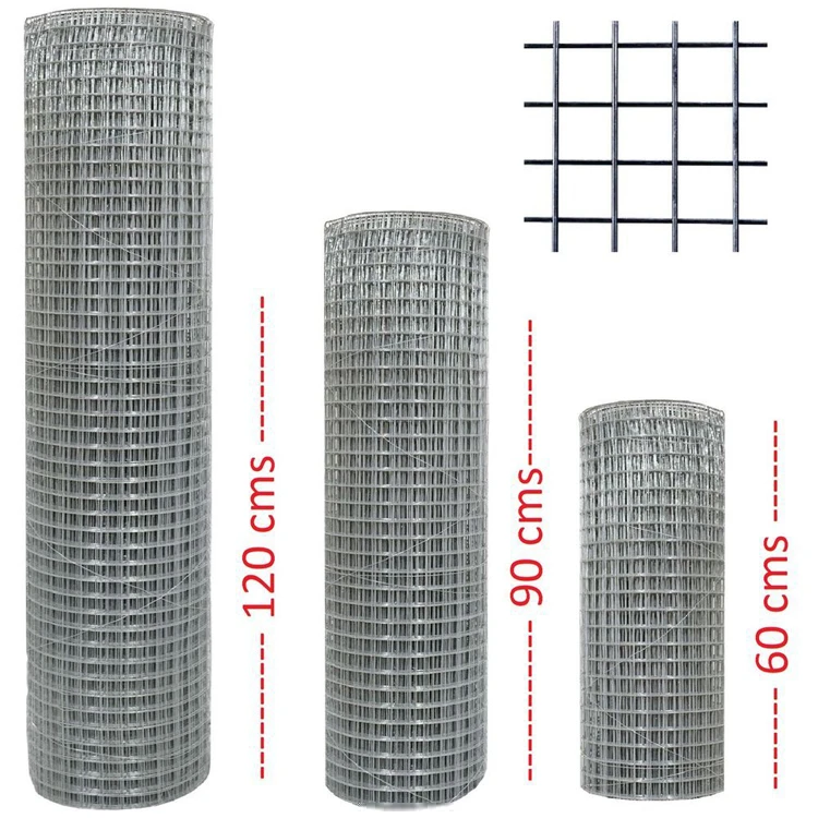Stock Galvanized or hot dipped 1/2 inch welded mesh roll