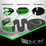 Strict quality control car emergency roadside kit tow strap black