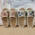 Import Stylish Linen Slippers for Home Anti slip Odor proof Breathable Summer Slippers from China