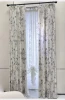 Summer Annes Black Gold Chenille French Butterfly Printed Curtains Fully Blackout Curtain
