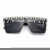 Import sunglasses 2021 oversized square Flat Top Sunglasses Crystal Drip Shades Feast Eyewear diamond sunglasses party from China
