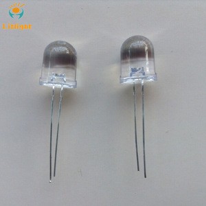 Super Bright Dip Type F8 F10 Red, Green, Blue, Yellow, RGB, White, 660nm clear lens 8mm 10mm Round / Straw Hat LED Diode