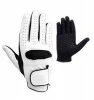 Super soft all white cabretta leather quality golf gloves women men kids soft leather custom size golf gloves