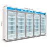 supermarket cabinet freezer,Frozen food commercial glass door display fridge,upright refrigeration equipment with CE certificate