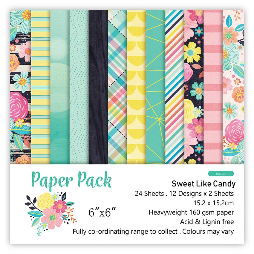 Sweet Like Candy Scrapbooking Paper Pack