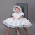 Import Sweet Style Baby Girls Satin Baptism Dress Lace Decor Formal Baby Christening Dress from China