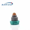 szrico 2P double nut green unsheathed plastic material waterproof plug socket connector