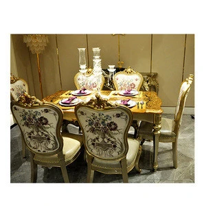Tables And Chairs Set Modern 6 Dinning Room Furniture Wooden Gold Italian Luxury Dining Table Sets
