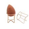 The Cheap Price Rose Gold Metal Makeup Sponge Drying Stand for Beauty Makeup Blender Free Samples