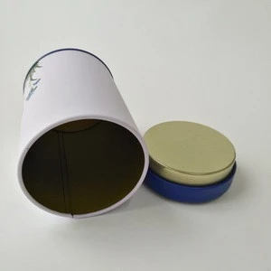 tin cans packaging for coffee/ candy/tea / round tin can plastic lid