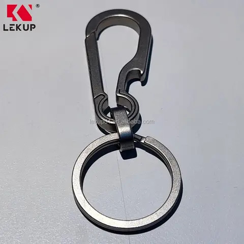 Buy Titanium Carabiner Keychain Clip Mini Keychain Hook Small Key Clip ...