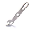 Titanium Pry Bar Wrench Opener Screw Driver Multi-function Tools Keychain EDC for outdoor