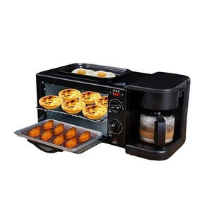Toast oven coffee pot frying pan multi function breakfast maker machine