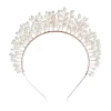 Top Quality Bridal Jewelry Wedding Headband Hot Selling Handmade Pearls Hairband Latest Design Fashion Women Head Bands