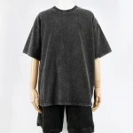 Top quality cotton acid wash t-shirt oversized retro mineral wash tshirt heavy relaxed vintage t shirt
