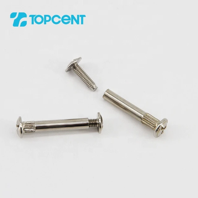 TOPCENT furniture assembly male and female cabinet joint connector screws bolt barrel nuts and bolts
