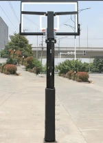 TOPIND fixed inground basketball stand adult outdoor adjustable height basketball hoop