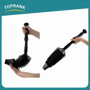 Toprank Customize Colored PVC Toilet Drain Buster Air Drain Plunger Strong Suction Vacuum Toilet Plunger For Bathroom Use