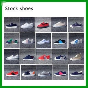 Trade Assurance Wholesale Stock Men low price canvas shoes High Quality $1 dollar shoes