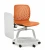Import Traiinig swivel Plastic chair training office chair with castors writing pad in school from China