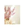 Trigeminal Holly Fortune Fruit Red Fruit Christmas Acacia Red Bean Artificial Flower for DIY Decoration