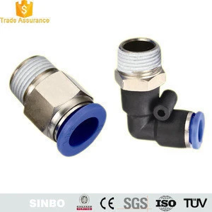 Truck auto parts tee/ air quick push to connect/PV union 90 degree elbow pneumatic fittings