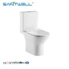 Two Piece Toilet Manufacturer, Sanitary Ware wc toilet bowl with uf soft closing seat cover