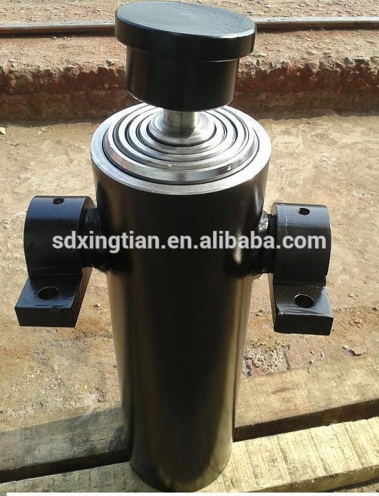 under trailer or truck body multi stages telescopic hydraulic cylinder