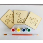 Unfinished Wood Pieces Cutouts for DIY Arts Crafts, Laser Carving