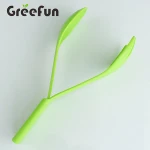 Unique 4-in-1 Nesting Kitchen Tools Spoon Fork and Knife Flatware Set , Salad Servers Salad Clip Serving Tongs Set