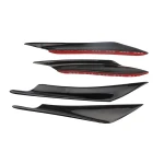 Universal Car body kits Front Bumper Lip Splitter Diffuser   Exterior Fins Body Spoiler Canard