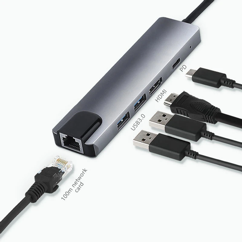 Usb type c hub 5 in 1 usb hub multi function adapter for MacBook Pro and Type C Windows Laptops