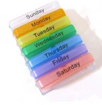 Useful Medicine Weekly Storage Pill 7 Day Tablet Sorter Box Container Case Organizer Health Care Pill Box Colorful