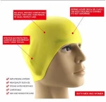 Various design multi-colors custom premium silicone swim cap