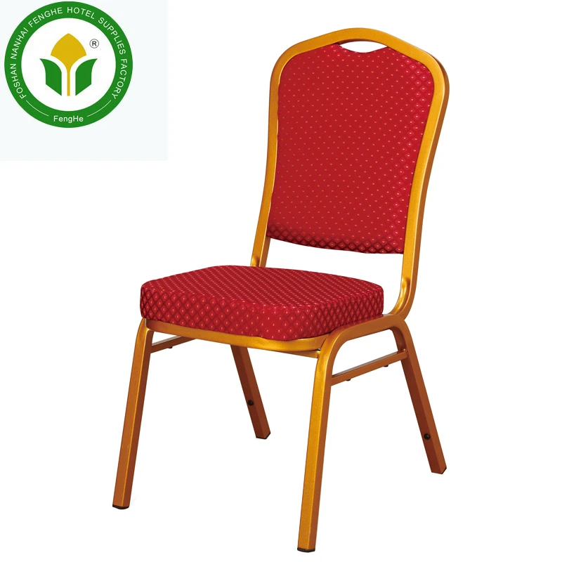 Various styles hotel furniture dining hall stacking iron cheap banquet chair dining chair