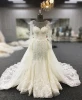 Vestidos De Novia Bridal Gown Fish Tail Pearls Beaded Lace Appliques Sexy Mermaid Wedding Dress