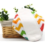 Washable woman menstrual pads reusable natural material bamboo cotton breathing  sanitary napkins