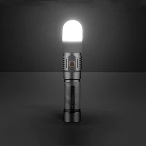Waterproof 1175 lumen self defense  night light  portable USB  rechargeable   camp  lamp multi function torch flashlight