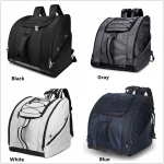 Waterproof And Beautiful Large Gray Travel  Ski Bag For Ski Shoes Helmets And Snowboard Boots